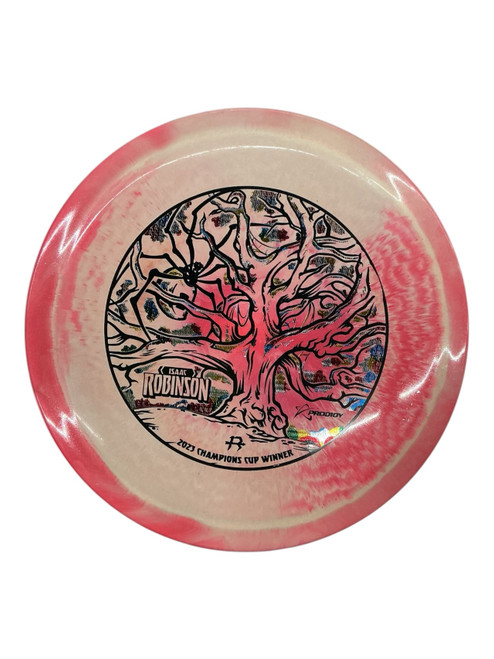 Vist Large View of Product Image Which is Used Prodigy Disc 2023 ISAAC ROBINSON CC WINNER Disc Golf Driver Pink 174g