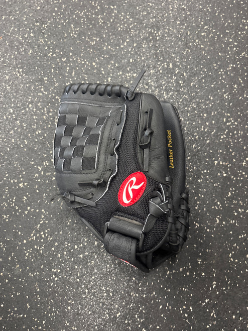 Vist Large View of Product Image Which is Used Rawlings PM11MB BB/SB Glove RH Throw Black 11"