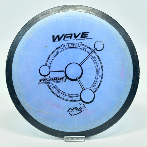 Vist Large View of Product Image Which is Used MVP FISSION WAVE Disc Golf Driver Royal Blue 166g