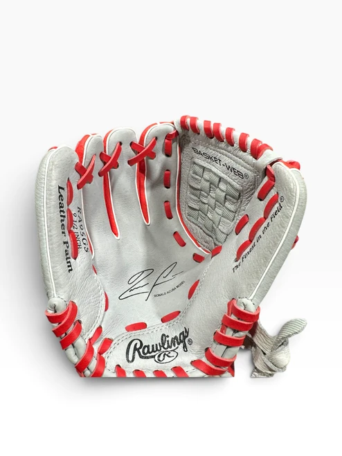 Vist Large View of Product Image Which is Used Rawlings RA95GS BB/SB Glove LH Throw Red 9 1/2"