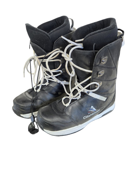Vist Large View of Product Image Which is Used Chamonix MENS SNOWBOARD BOOTS Mens Snowboard Boots Black Senior 11.5