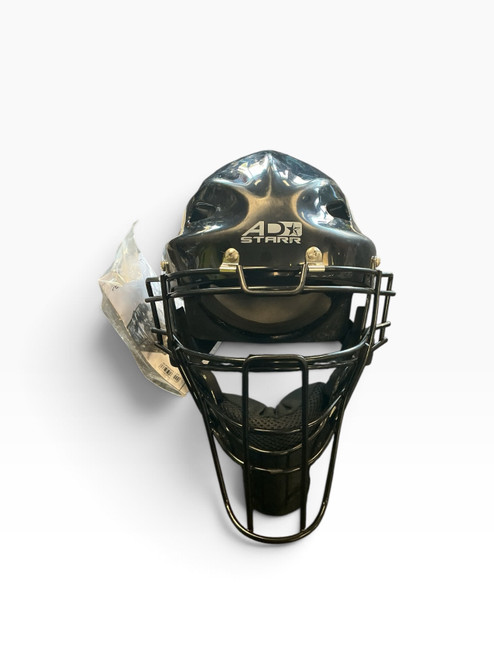 Vist Large View of Product Image Which is Used A.D STARR Catchers Helmet w/Mask Black MD