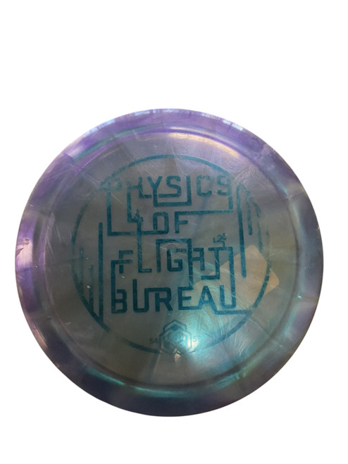 Vist Large View of Product Image Which is Used Dynamic Discs PHYSICS OF FLIGHT Disc Golf Driver Purple