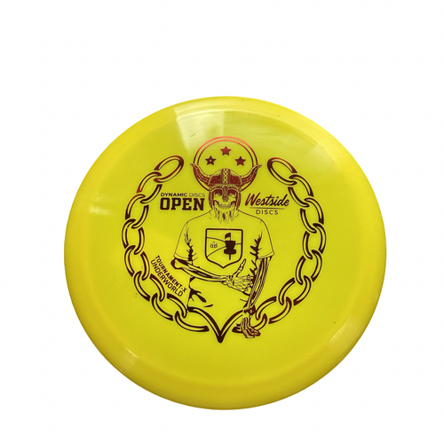 Vist Large View of Product Image Which is Used Westside TOURNAMENT X UNDERWORLD Disc Golf Driver Yellow