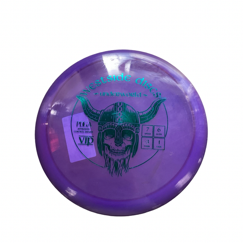 Vist Large View of Product Image Which is Used Westside VIP UNDERWORLD Disc Golf Driver Purple