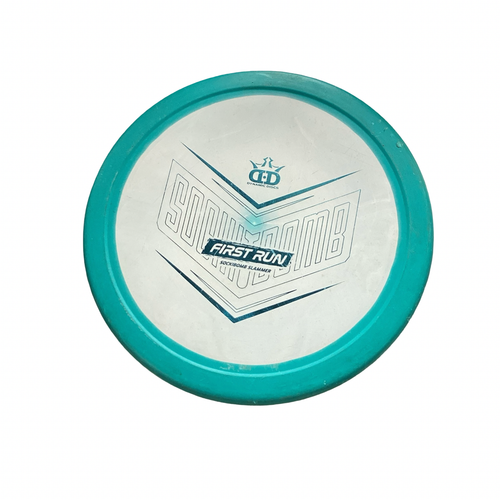 Vist Large View of Product Image Which is Used Dynamic Discs RAPTOR EYE SOCKIBOMB SLAMMER Disc Golf Putter Teal