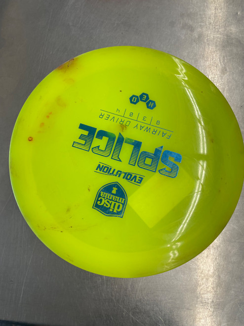 Vist Large View of Product Image Which is Used Discmania EVOLUTION SPLICE Disc Golf Driver Yellow