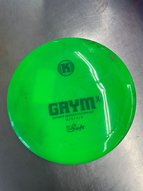 Vist Large View of Product Image Which is Used Kastaplast GRYM X Disc Golf Driver Kelly green