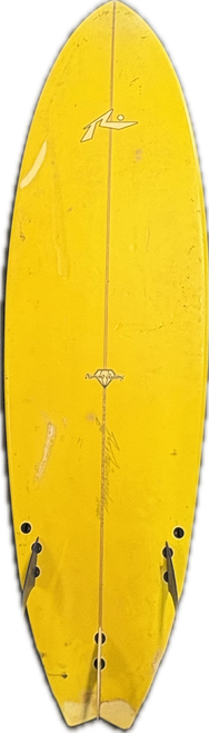 Vist Large View of Product Image Which is Used Rusty PIRANHA Surfboard Yellow 6Ft 10In