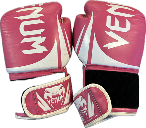 Vist Large View of Product Image Which is Used Boxing Gloves Venum Pink 12oz