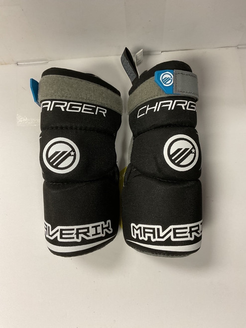 Vist Large View of Product Image Which is Used Maverik CHARGER Lacrosse Arm Pads/Guards Black LG