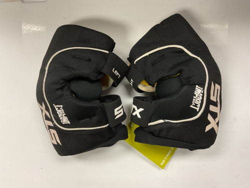 Vist Large View of Product Image Which is Used STX IMPACT Lacrosse Arm Pads/Guards Black MD