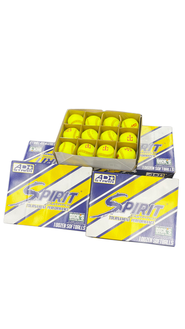 Vist Large View of Product Image Which is 1 Dozen AD STARR Spirit Fastpitch Tournament Softballs