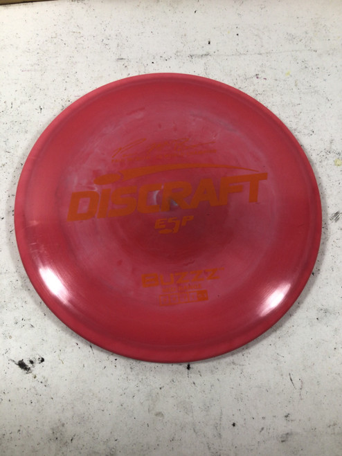 Vist Large View of Product Image Which is Used Discraft ESP BUZZZ Disc Golf Mid Range Pink 179g