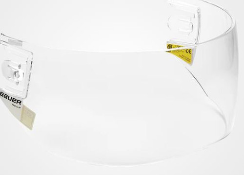 Vist Large View of Product Image Which is New Bauer PRO-CLIP WAVE Hockey Full Visor Clear