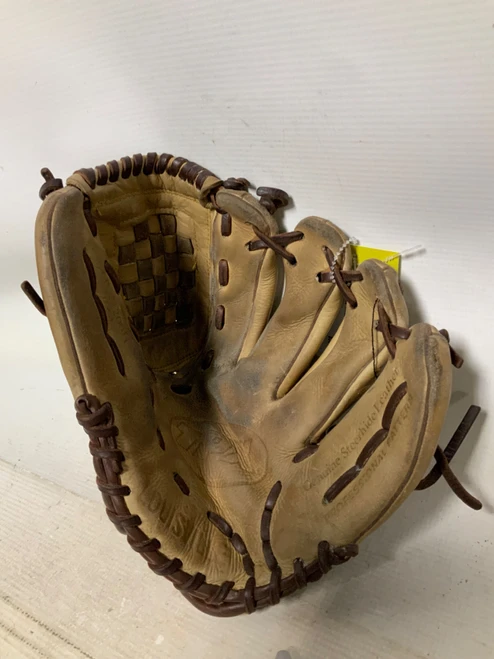 Vist Large View of Product Image Which is Used Louisville Slugger TPX TPX1200W BB/SB Glove RH Throw Brown 12"