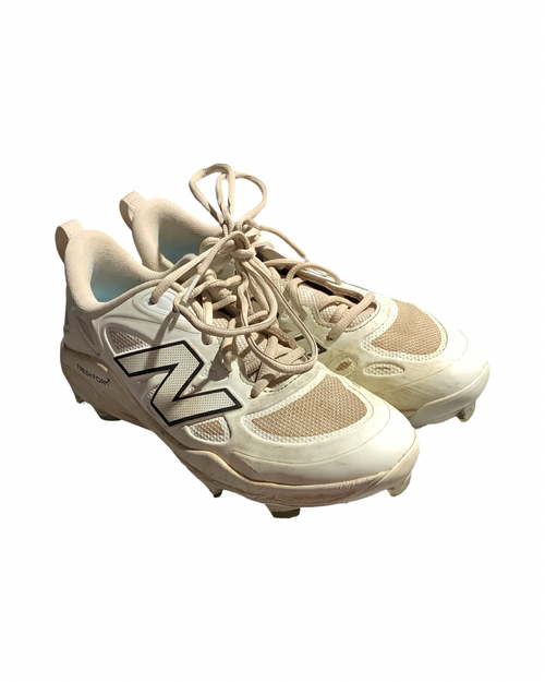 Vist Large View of Product Image Which is Used New Balance CLEATS BB/SB Cleats White Senior 7