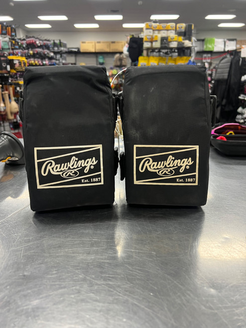 Vist Large View of Product Image Which is Used Rawlings Youth  BB/SB Catchers Knee Savers Black