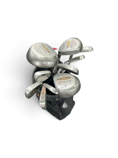Vist Large View of Product Image Which is Used Wilson PRO STAFF PACKAGE SET Mens Package Set RH Black 13 Piece