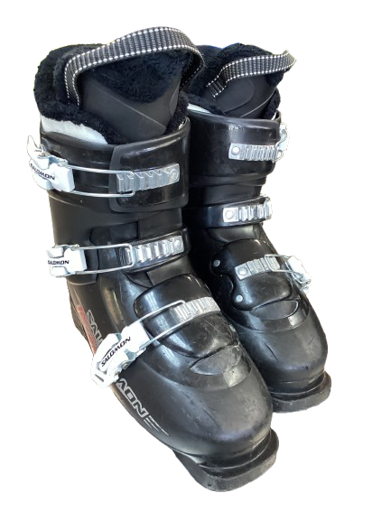 Vist Large View of Product Image Which is Used Salomon TEAM Mens DH Ski Boot Black 265 MP - M08.5 - W09.5