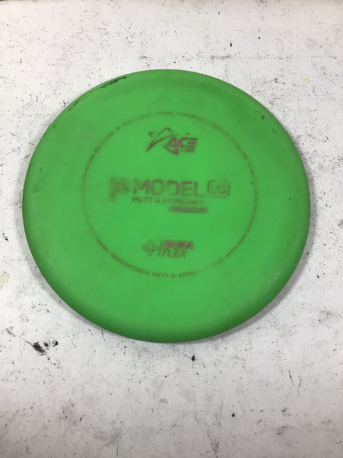 Vist Large View of Product Image Which is Used Prodigy ACE LINE DURA P MODEL US Disc Golf Putter Neon Green 175g