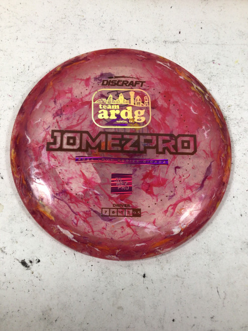 Vist Large View of Product Image Which is Used Discraft Z FLX JAWBREAKER CICADA Disc Golf Driver Pink 175g