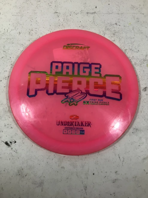 Vist Large View of Product Image Which is Used Discraft Z UNDERTAKER Disc Golf Driver Pink 171g