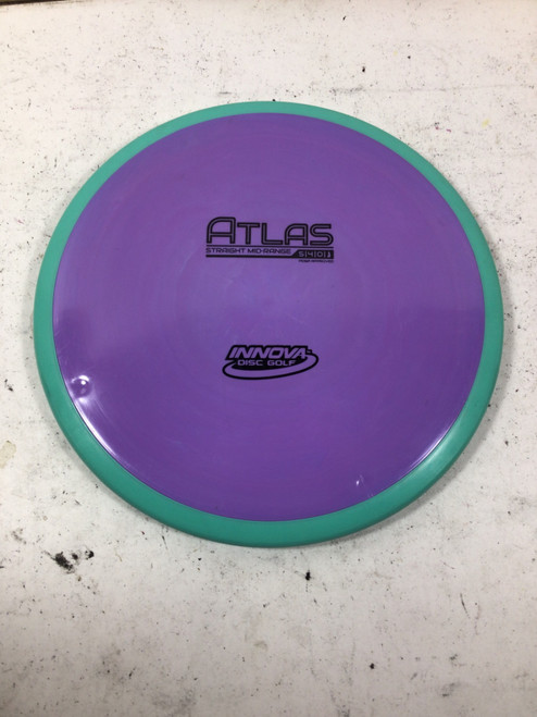 Vist Large View of Product Image Which is Used Innova STAR ATLAS Disc Golf Mid Range Purple 179g