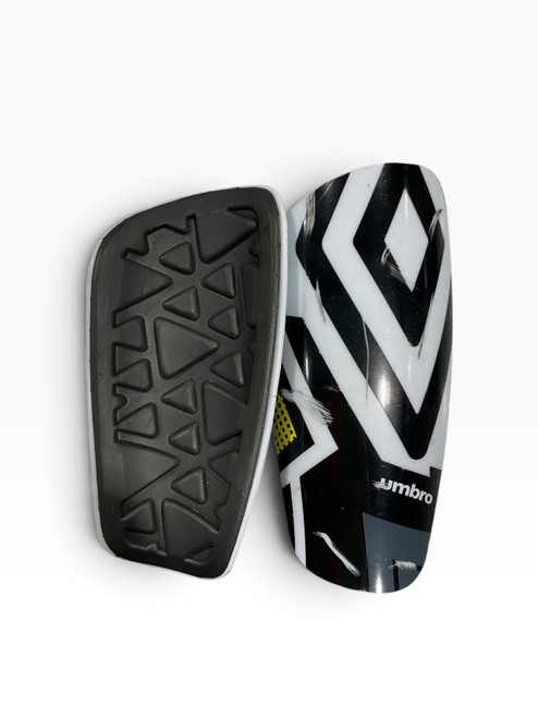 Vist Large View of Product Image Which is Used Umbro Soccer Shin Guards Youth Black SM