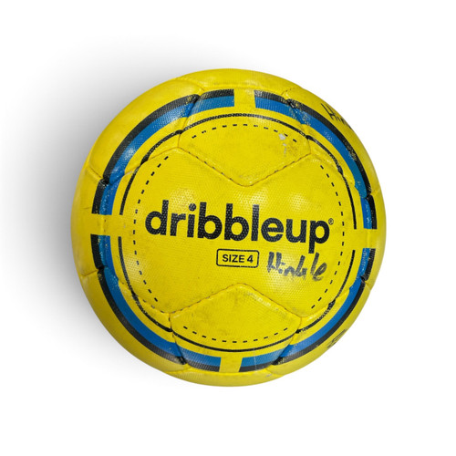 Vist Large View of Product Image Which is Used DribbleUp Smart Soccer Ball Size 4 Yellow/Blue, product view