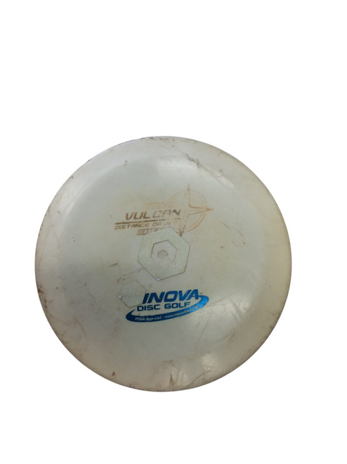 Vist Large View of Product Image Which is USED INNOVA VULCAN DISC GOLF DRIVER YELLOW