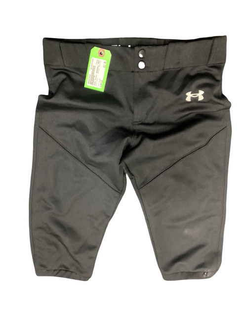 Vist Large View of Product Image Which is Used Under Armour BASEBALL PANTS BLK BB/SB Pant Boys Black LG