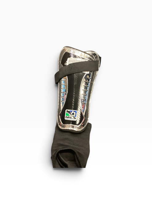 Vist Large View of Product Image Which is Used Adidas Soccer Shin Guards Junior Black LG