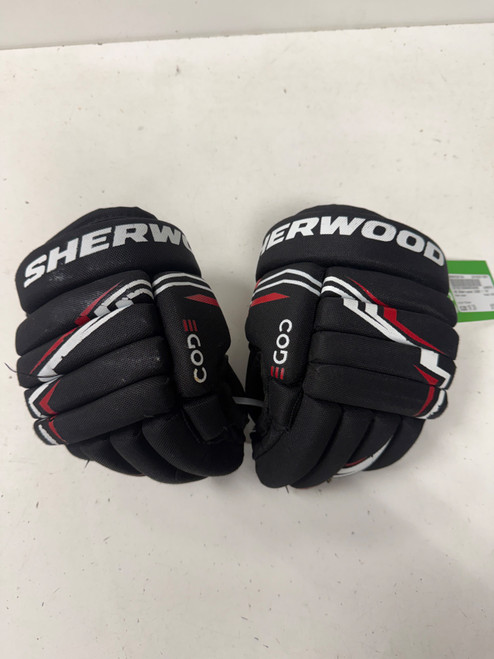 Vist Large View of Product Image Which is Used Sher-wood CODE Youth Gloves Black 10"