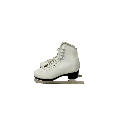 Vist Large View of Product Image Which is Used American Athletic FIGURE SKATES Girls Figure Skate White Junior 04