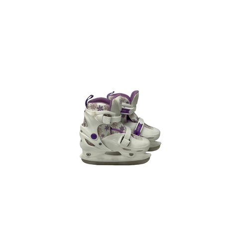Vist Large View of Product Image Which is Used DBX ADJUSATABLE SKATE 10-13 Girls Softboot Skate White Adjustable