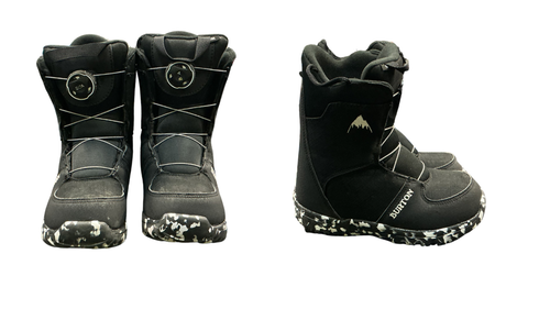 Vist Large View of Product Image Which is Used Burton GROM BOA Boys Snowboard Boots Black Junior 02