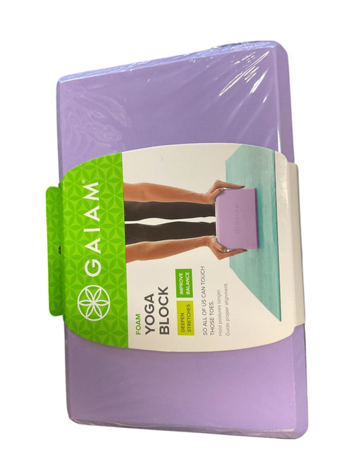 Vist Large View of Product Image Which is New Gaiam Yoga Block Purple
