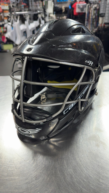 Vist Large View of Product Image Which is Used Cascade CSR Lacrosse Helmet Black One Size