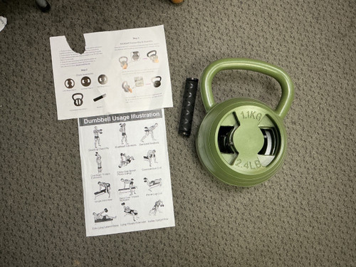 Vist Large View of Product Image Which is 2 in 1 adj kettlebell 40lb