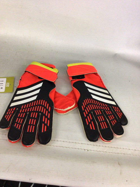 Vist Large View of Product Image Which is Used Adidas PREDATOR Soccer Goalie Gloves Orange 8