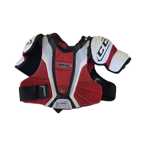 Vist Large View of Product Image Which is Used CCM U PLUS HOCK SHOULDER PADS SR LG Senior Shoulder Pads LG
