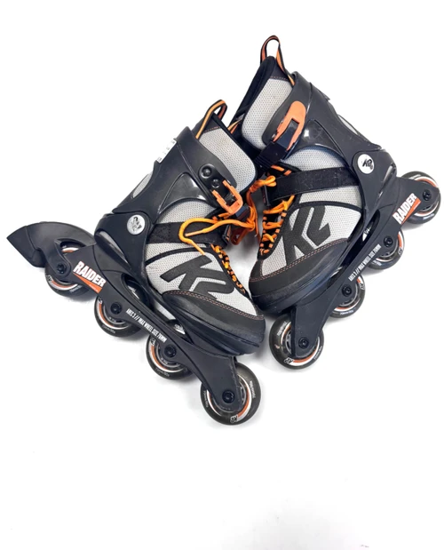Vist Large View of Product Image Which is Used K2 RAIDER ADJ 4-8 Junior Rec Fitness Skates Black Adjustable