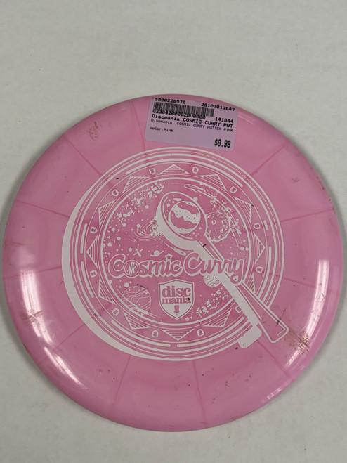 Vist Large View of Product Image Which is Used Discmania COSMIC CURRY PUTTER PINK Disc Golf Putter Pink
