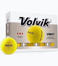 Vist Large View of Product Image Which is New Volvik ViMat Matte -Yellow 1dz Golf Balls