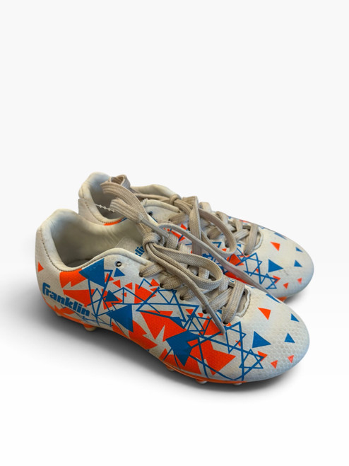Vist Large View of Product Image Which is Used Franklin Soccer Cleats White Youth 11.0