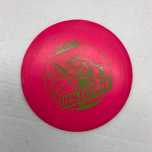 Vist Large View of Product Image Which is Used Innova DX VALKYRIE Disc Golf Driver Pink 150g