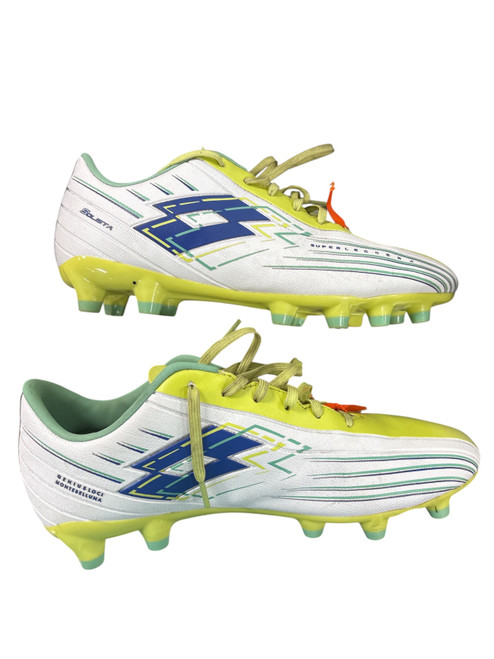Vist Large View of Product Image Which is Used Soccer Cleats White Senior 6.5