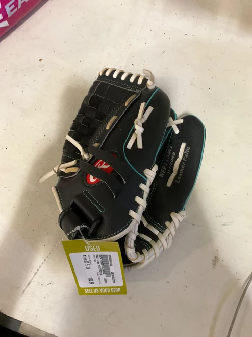 Vist Large View of Product Image Which is Used Rawlings FASTPITCH BB/SB Glove RH Throw Black 11 1/2"