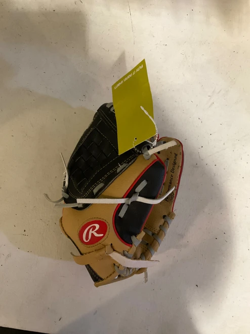 Vist Large View of Product Image Which is Used Rawlings WPL10CBSG BB/SB Glove RH Throw Tan 10"